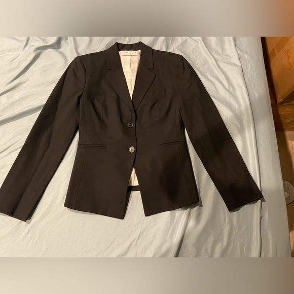 MM Lafleur Hoffman Black Blazer in Tropical Wool Size 0P - Picture 9 of 12